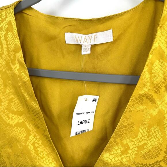 Wayf Sav jacquard snakeskin bodysuit Size L - Picture 4 of 11